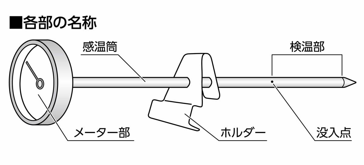 【在庫処分】温度計 調理用 A Sokutei) 35Φ シンワ測定(Shinwa 72960_画像4