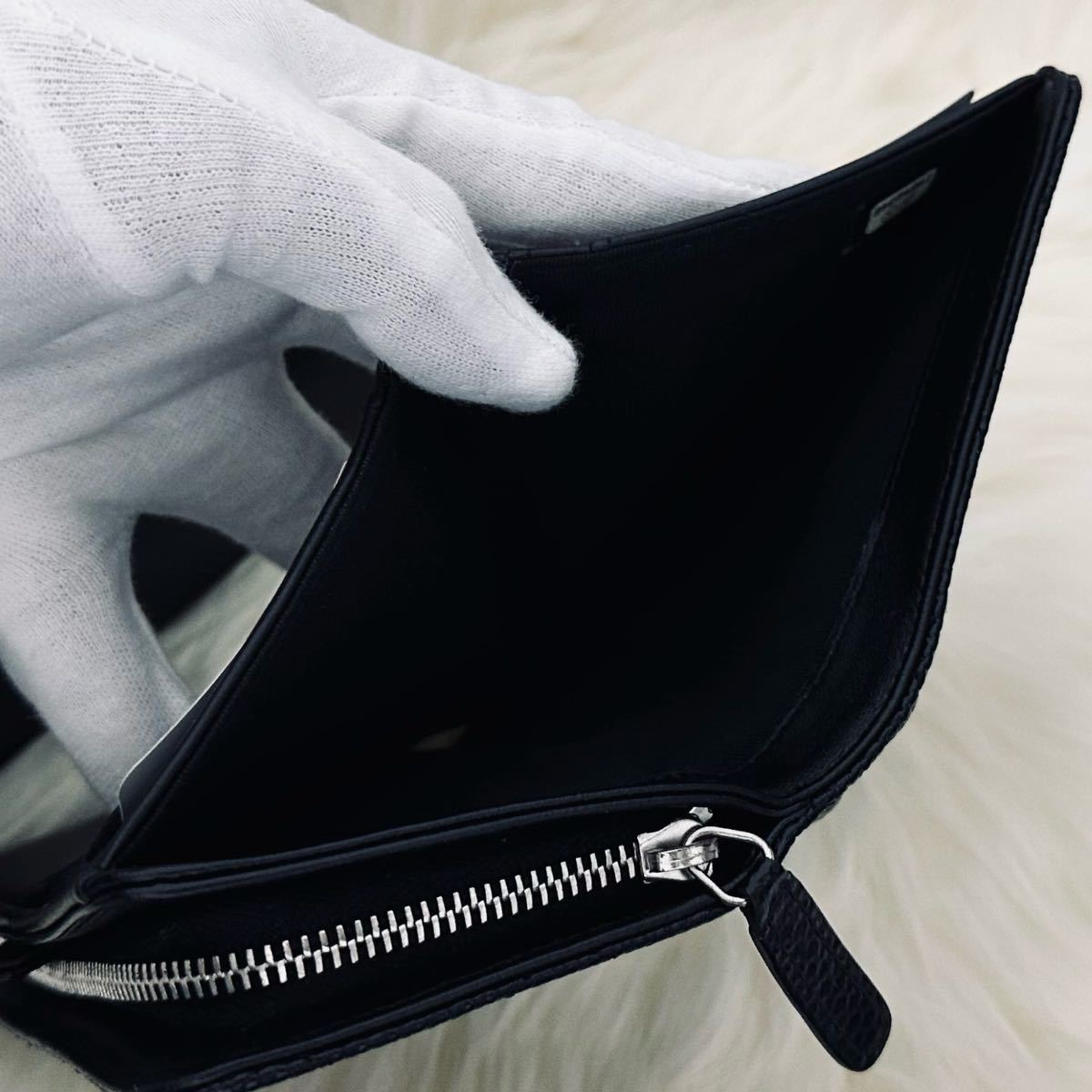 希少モデル CHANELシャネル 折財布 コンパクト ウォレット ラウンド