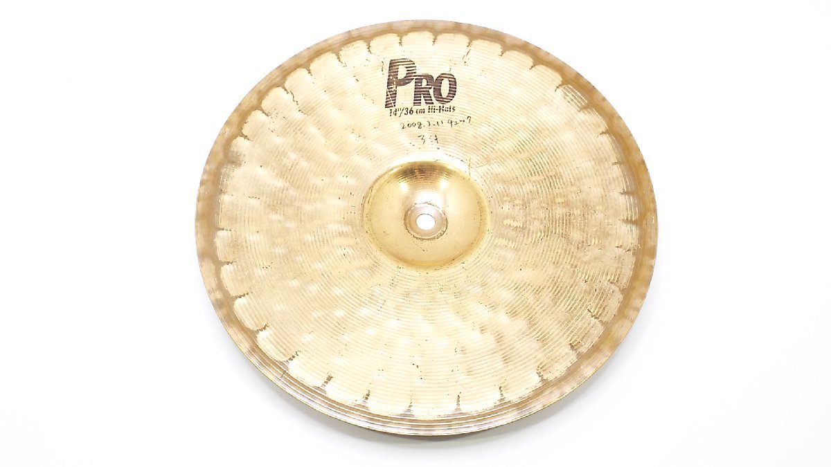 【u0478】SABIAN ドラムシンバル 14インチ 36cm PRO Hi-Hats 格安スタート 栃木発着払　_画像4