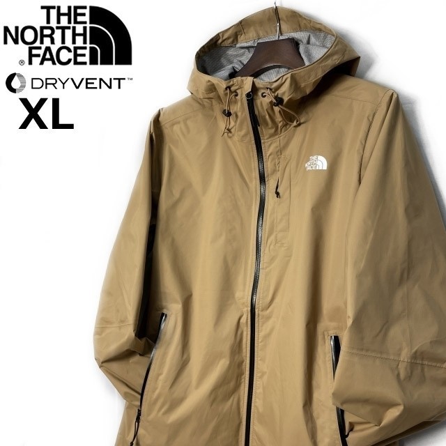 1円～!売切!【正規新品】THE NORTH FACE ALTA VISTA JACKET マウンテンジャケット US限定 パッカブル 止水ジップ(XL)茶 ベージュ 180915-70_画像2