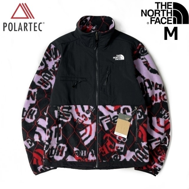 1円～!売切!【正規新品】THE NORTH FACE◆PRINTED DENALI JACKET フリース デナリ フルジップ US限定 厚手 POLARTEC(M)紫 総柄 181024-95_画像1