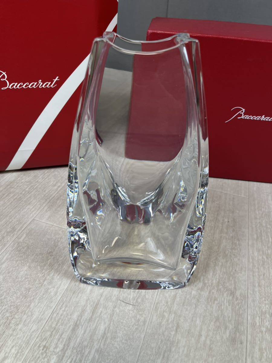バカラBaccarat クリスタルガラス 花瓶 箱付き フラワーベース バカラ花瓶 高さ 24cm_画像2