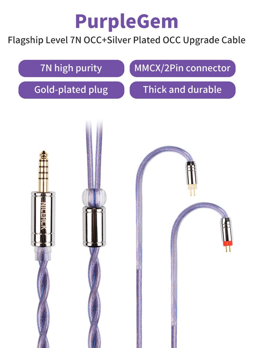 Nicehck PurpleGem 4.4mm 2pin-