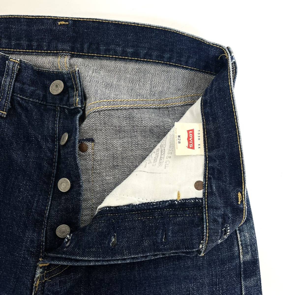 LEVI'S リーバイス 503BXX 140周年記念モデル 90s 93年モデル 503 赤耳 セルビッジ ビッグE 日本製 ジーンズ パンツ　W28 L34