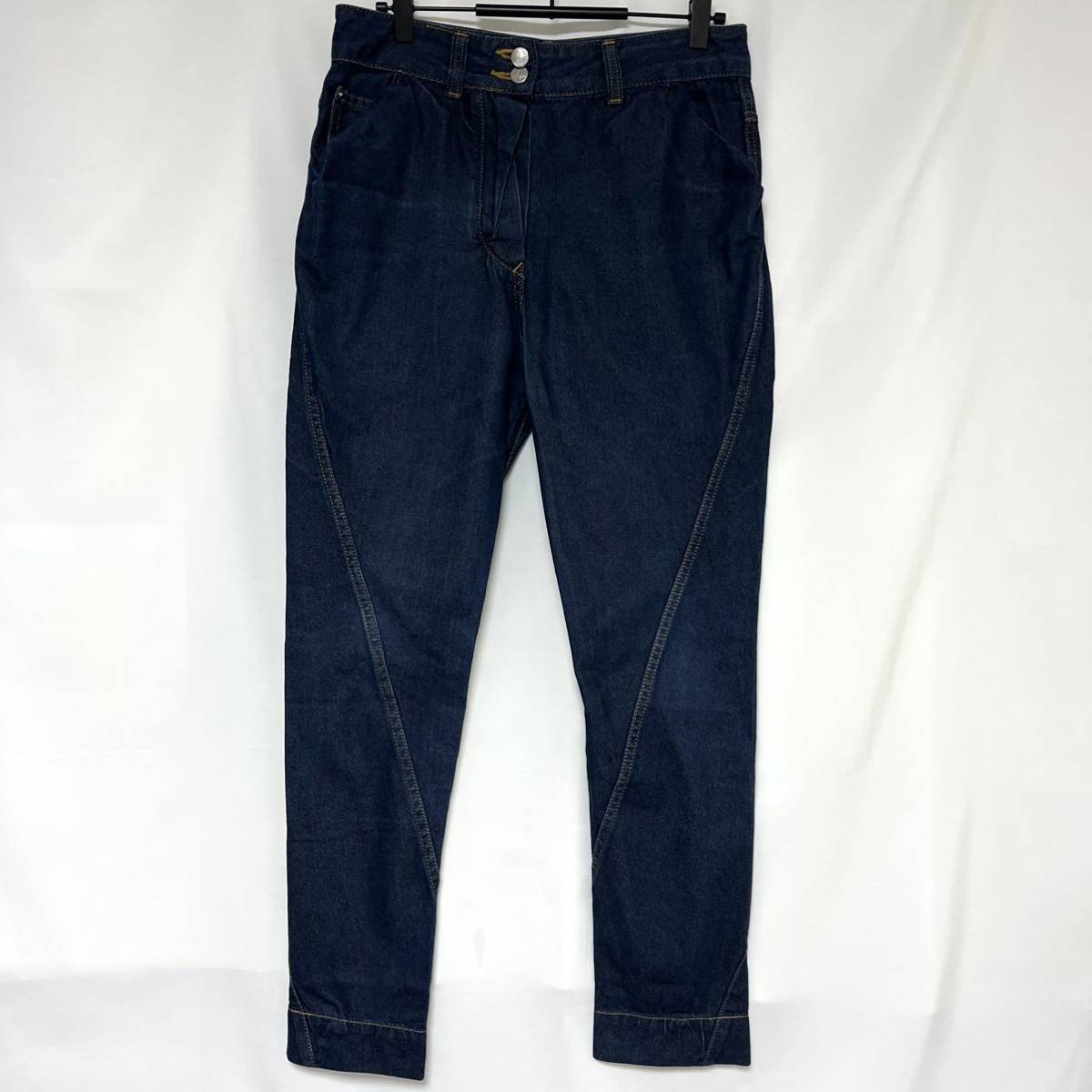 Vivienne Westwood Red Label Vivienne Westwood ORBo-b вышивка цельный разрезание Denim брюки сделано в Японии женский 2 M