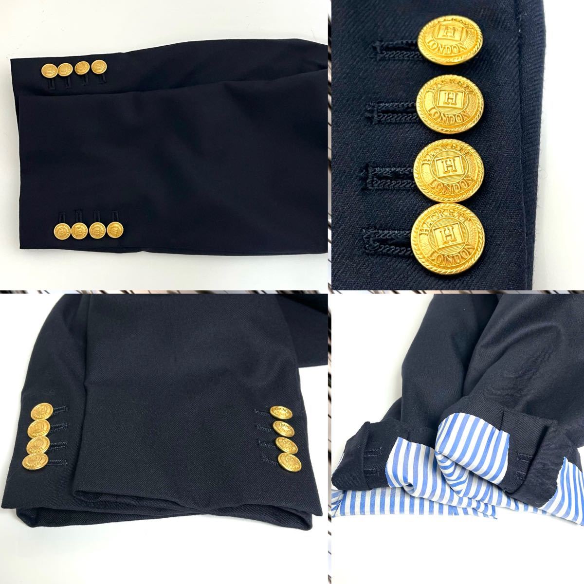 タグ付き HACKETT LONDON ハケット ピークドラペル ダブル タグ付き HACKETT LONDON ハケット ピークドラペル ダブル