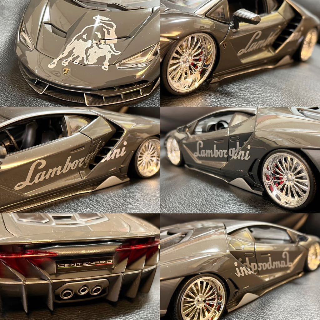 1/18 beautiful goods Lamborghini Centenario Lamborghini sentena rio modified custom wheel loader un die-cast minicar Maisto Maisto