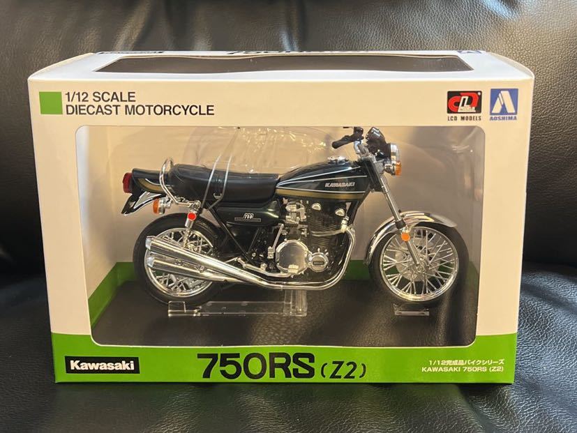 1/12 Z2 KAWASAKI 750RS 川崎カワサキ 玉虫ブルー ダイキャストバイクミニカーオートバイ青島完成品z1 zⅠ zⅡ旧車 完成品Z900 タイガー_画像1