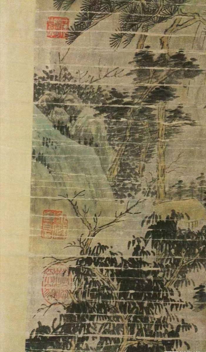 珍品旧蔵清代 中国古画 《福山宝地 富春山居図》 (紙に手書き)国画