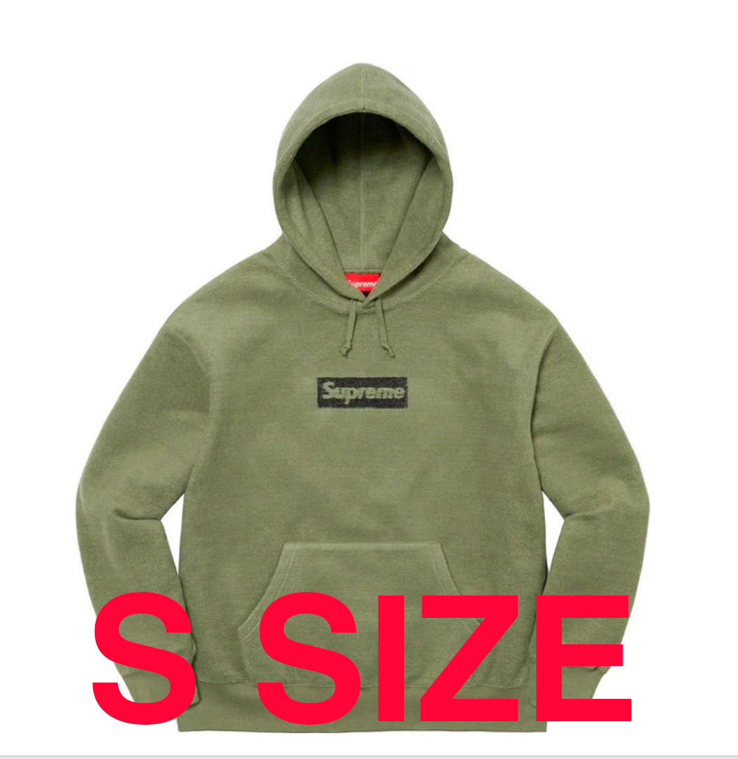 新品 Sサイズ Supreme Inside Out Box Logo Hooded Sweatshirt Light Olive シュプリーム インサイドアウト ボックスロゴ ライトオリーブ_画像1