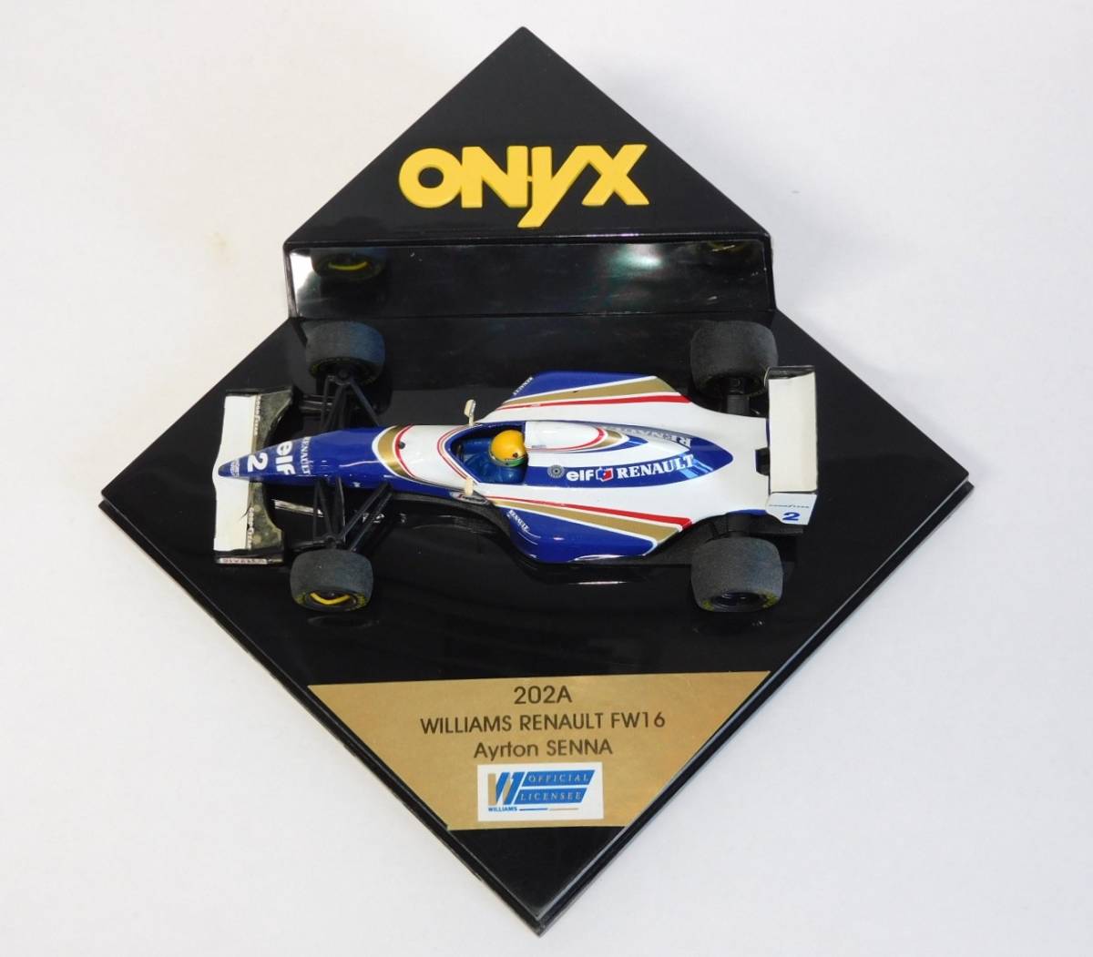 ⑬ ONYX オニキス 1/43 WILLIAMS RENAULT 202A ウィリアムズ ルノー FW16 A.セナ #2 ミニカーの画像2