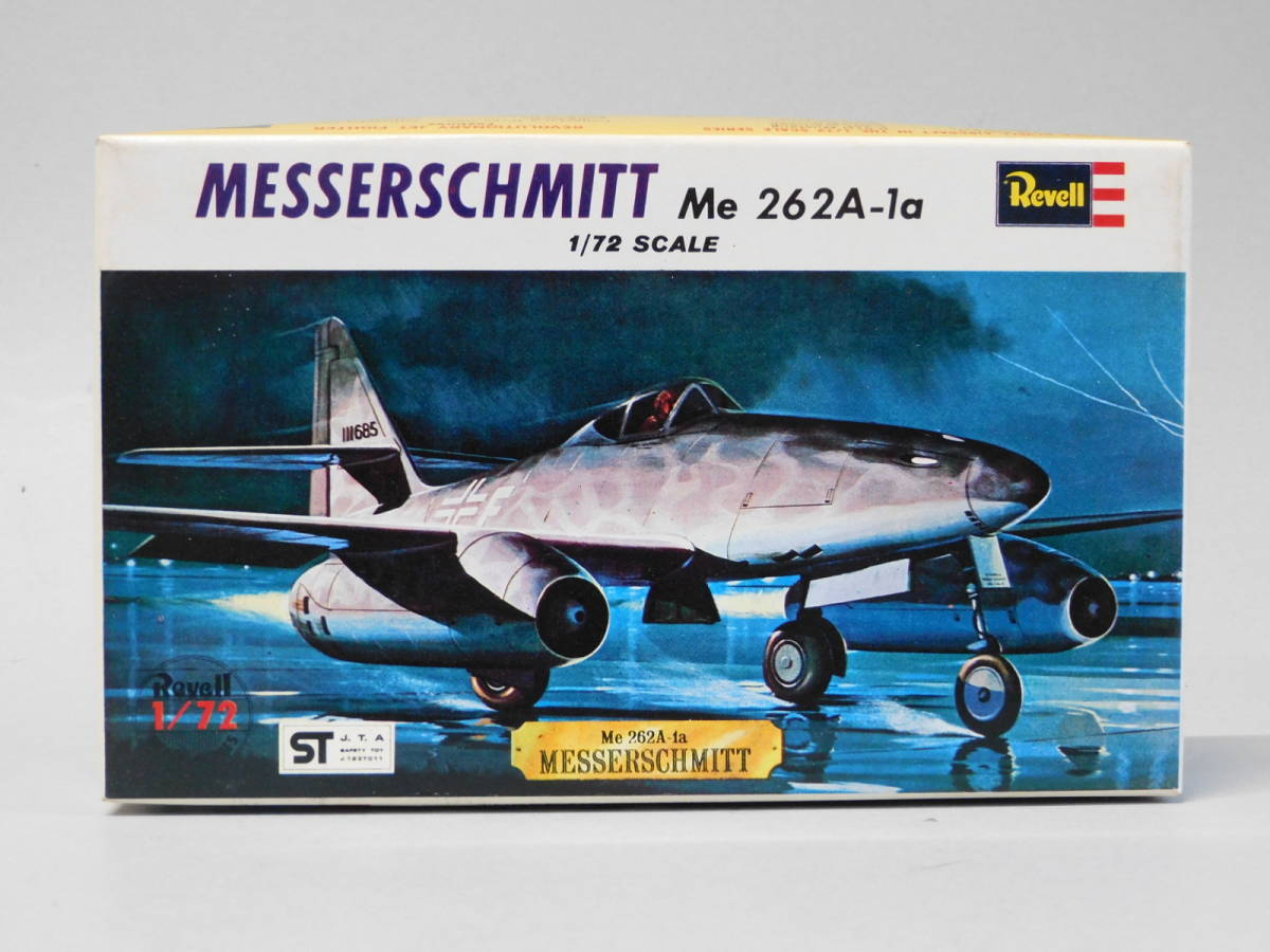 当時物 定価100円 レベル Revell 1/72 メッサーシュミット Me 262A-1a プラモデル ファイターシリーズ 昭和 レトロ_画像1