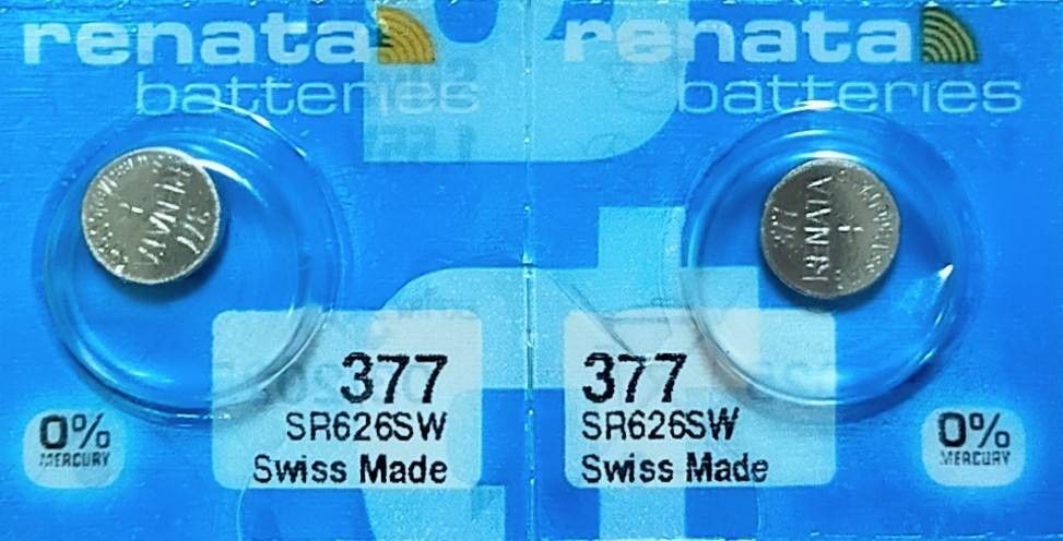 renata酸化銀377ボタン電池２個セット［ゆうパケット］SR626SW SR626W互換
