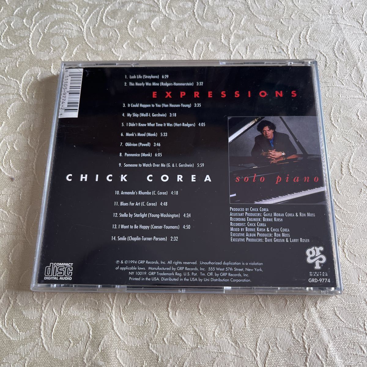 チック・コリア Expressions Solo Piano by Chick Corea_画像2