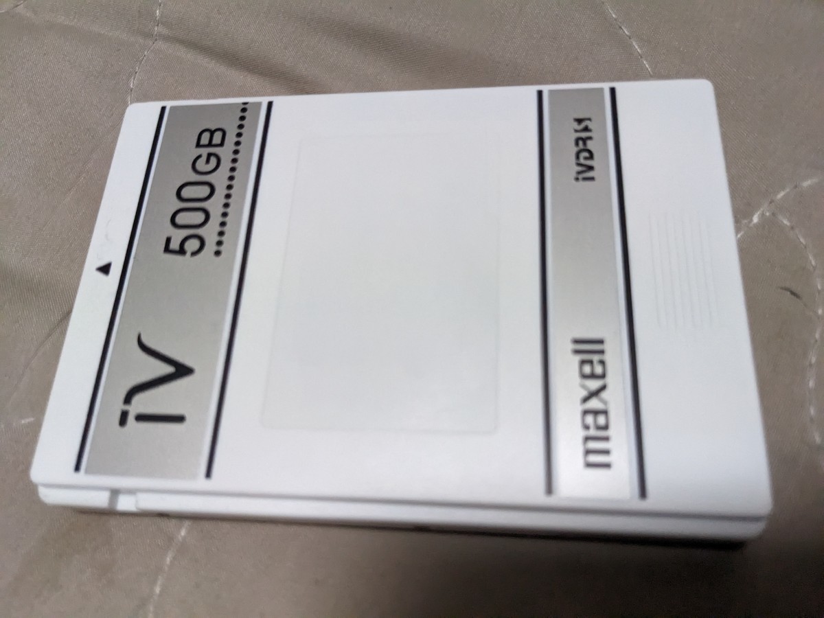 日立テレビ　maxell マクセル iVDR-S カセットHDD 500GB M-VDRS500G.C アイヴィ 日立 Wooo　外付けHDD  ハードディスク 即決　送料無料