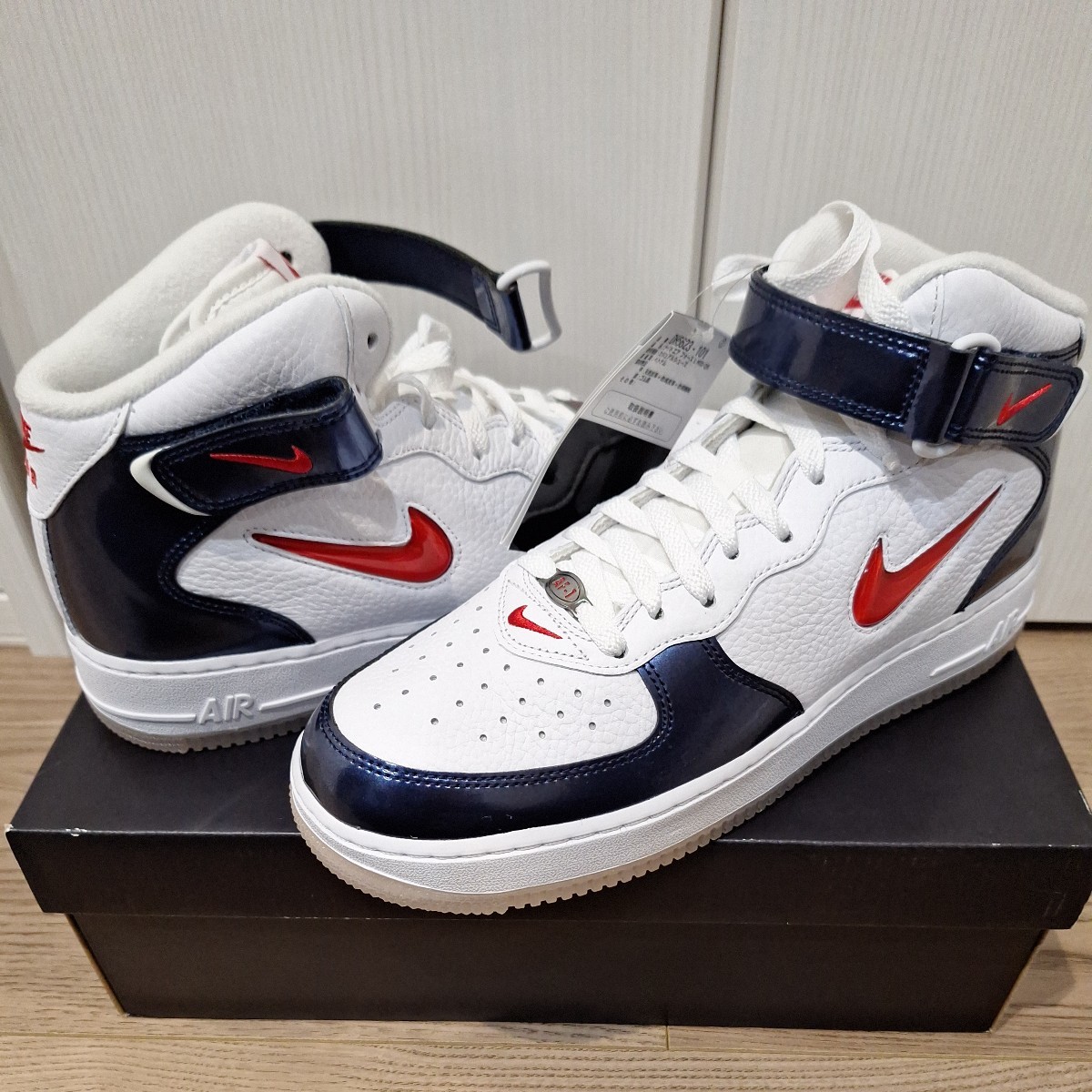 新品未使用 NIKE AIR FORCE１ MID QS ヴィンテージ インディペンデント Independent AIR JORDAN_画像1