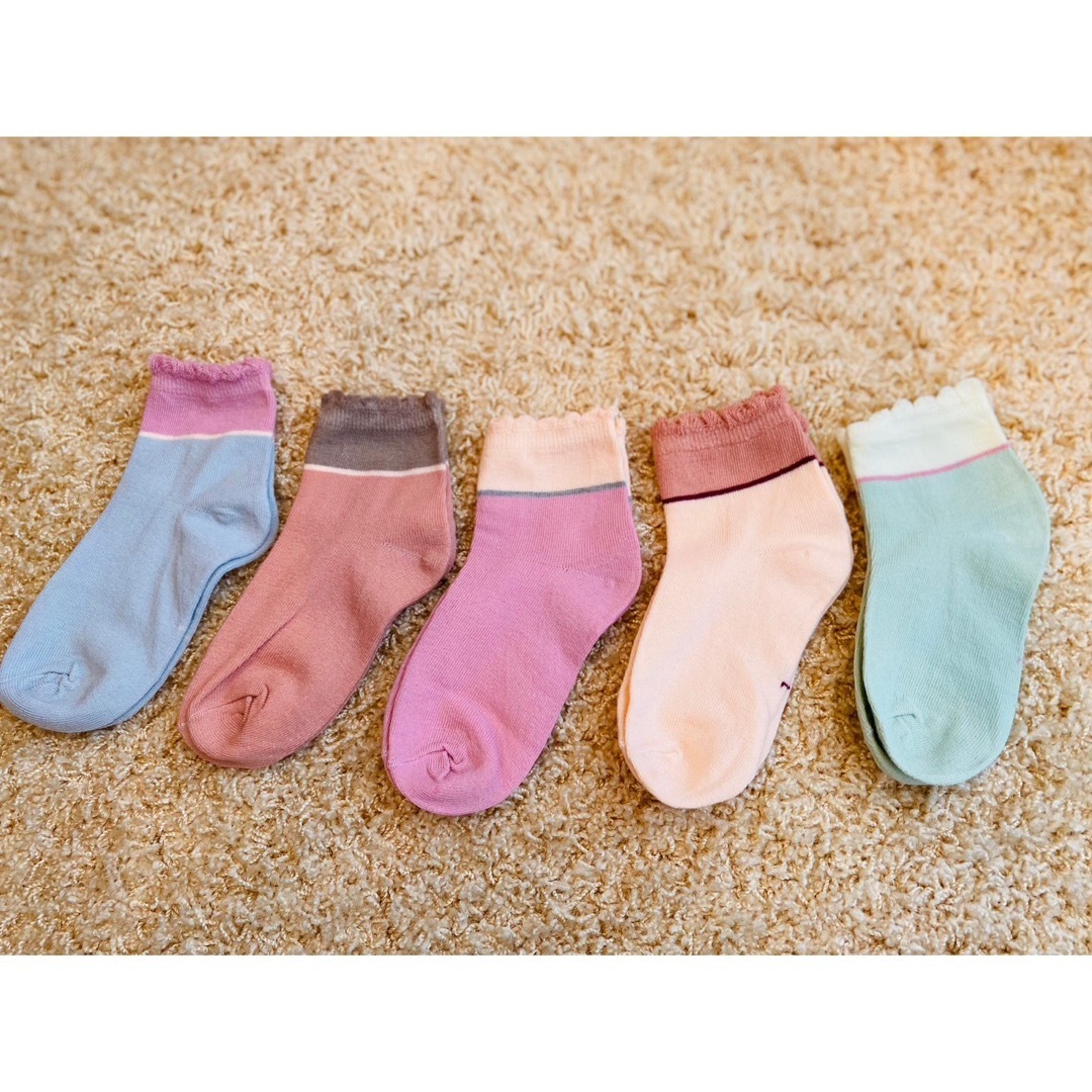 ５色セット　子供　靴下　女の子　ソックス　可愛い　14〜16㎝　新品　まとめ売り_画像9