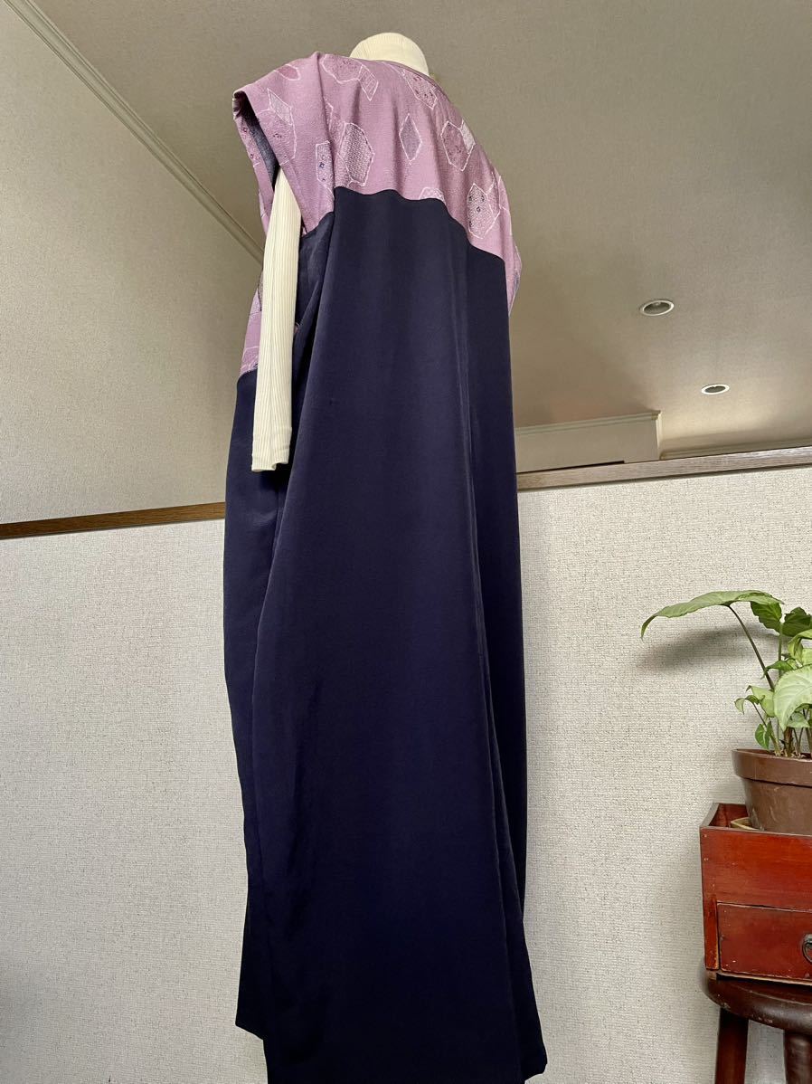  ручная работа кимоно переделка макси длина кимоно туника свободно большой размер One-piece 