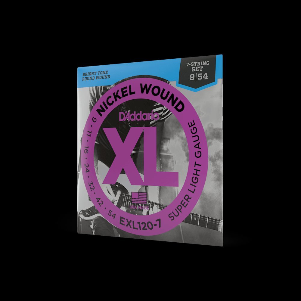 [ электрогитара струна ] D'Addario D\'Addario EXL120-7 Super Light 7-string 09-54 XL NICKEL стандартный товар 