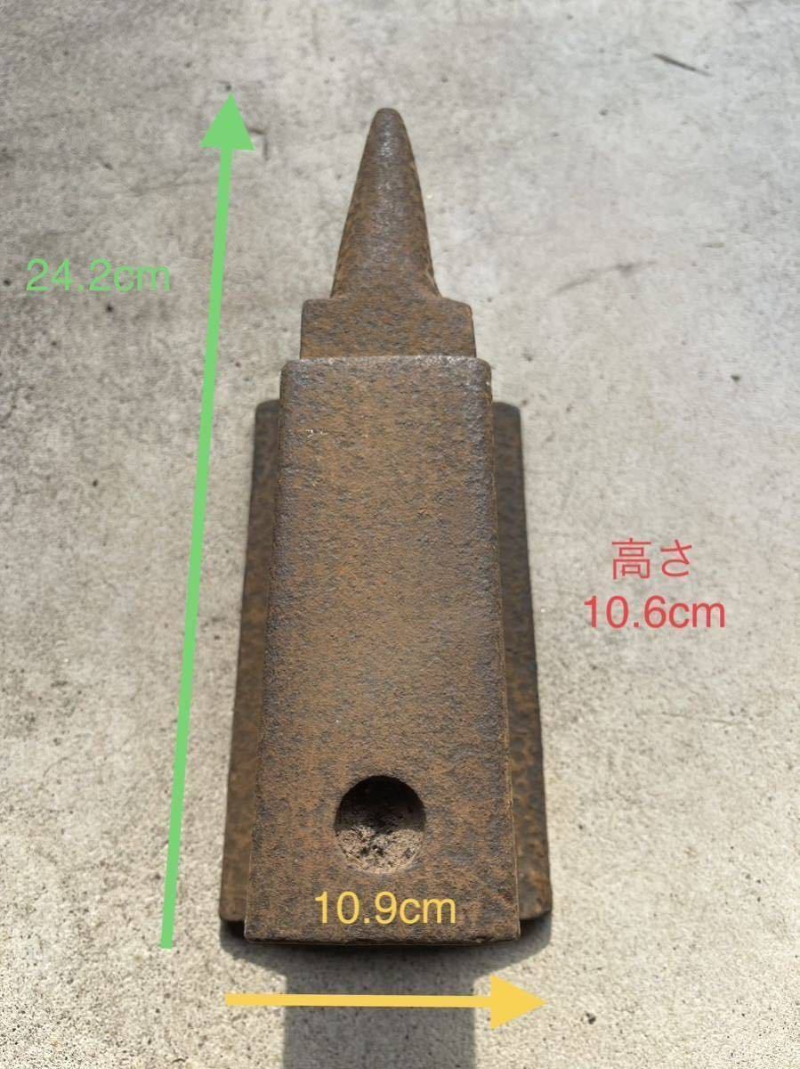 【鉄5】鉄台　おもし　24cm 5.2kg ロケット形_画像2