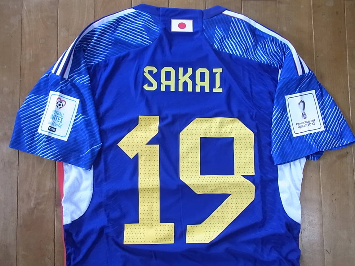 酒井宏樹　SAKAI Hiroki　FIFAワールドカップ カタール 2022 仕様　日本代表　ホーム　オーセンティック　ユニフォーム_画像4