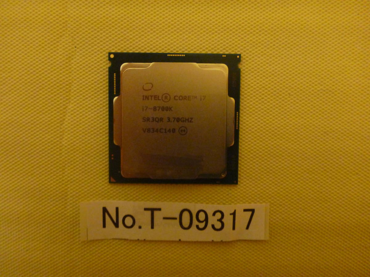 豪華で新しい 管理番号 T-09317 / INTEL / CPU / Core i7-8700K