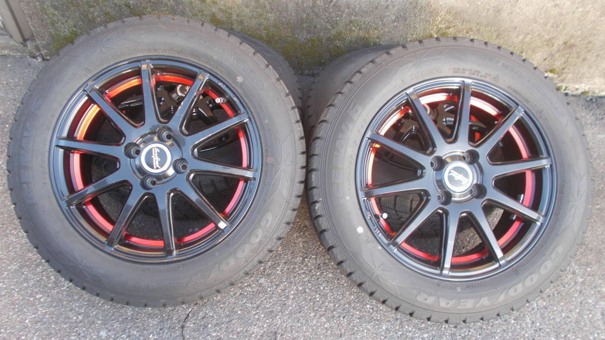 ☆ マナレイ ユーロスピード(１５×5.5JJ ＋42 100 4穴)＆スタッドレス(175/65R15)中古4本セット ☆_画像1