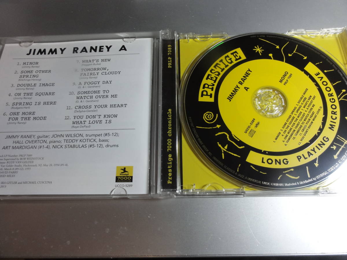 JIMMY RANEY　　　ジミー・レイニー　　 A PRESTIGE 7089 帯付き国内盤　　高音質　SHM-CD