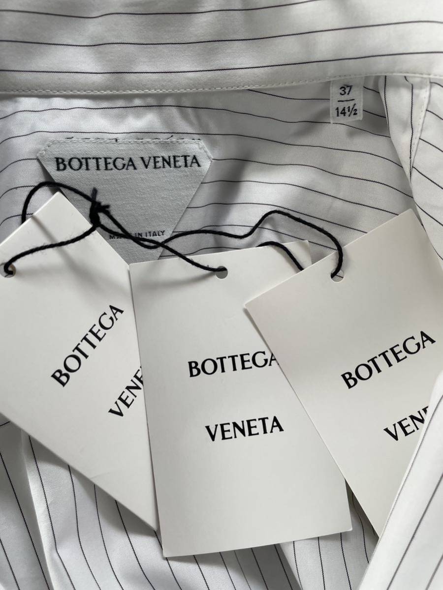 BOTTEGA VENETA コットンピンストライプシャツ 37 新品未使用品_画像3