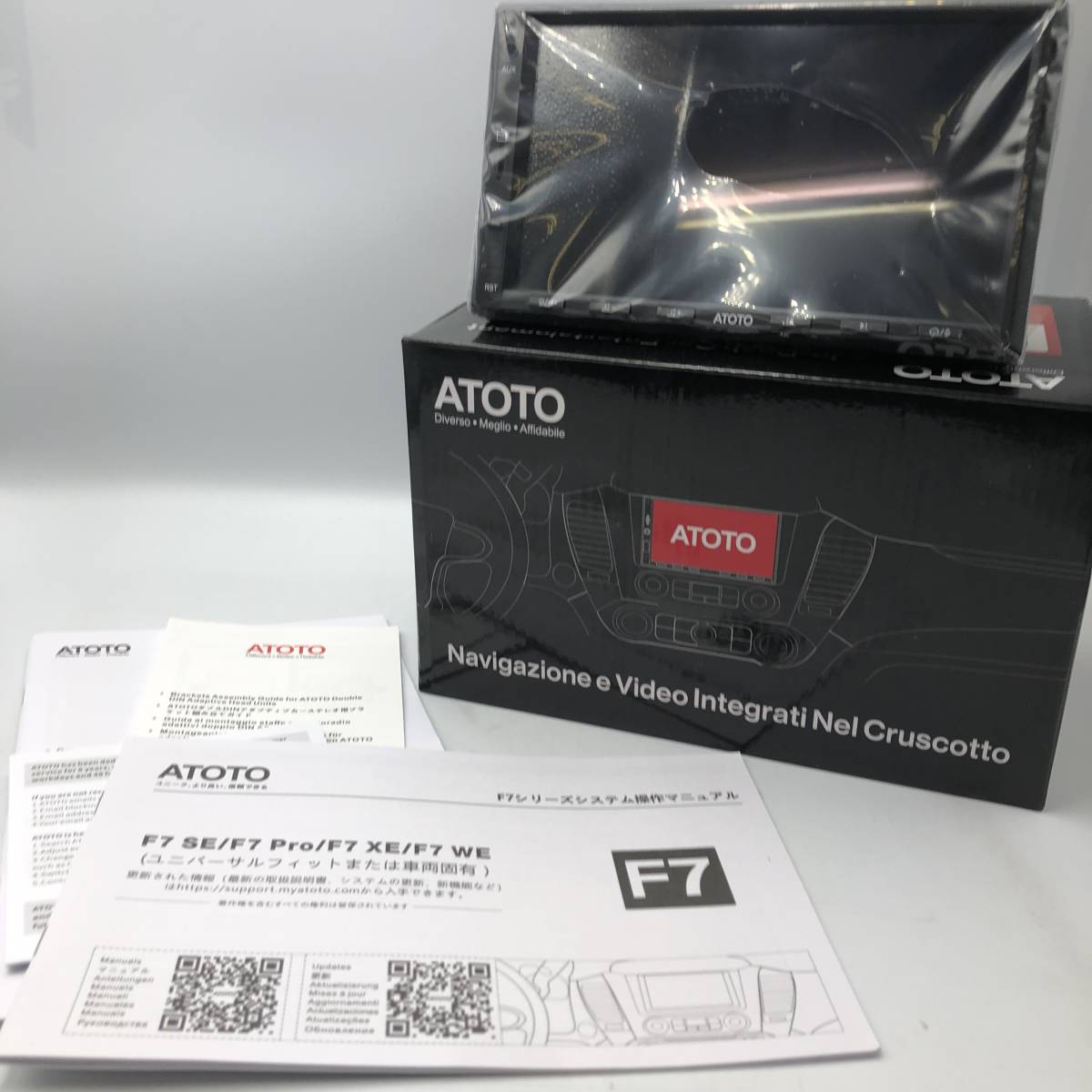 【未検品】ATOTO F7 XE 7インチ カーオーディオプレーヤー ワイヤレスCarPlay Android Auto ミラーリンク（AutoLink）F7G2A7XE/Y11235-T2_画像2