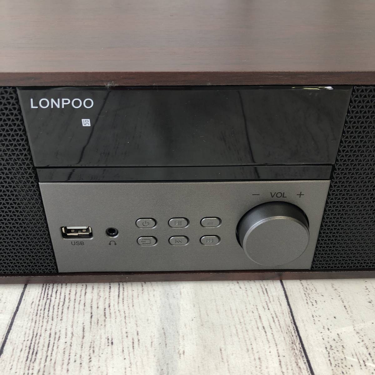 【ジャンク】LONPOO CDプレーヤー コンパクトコンポーネントシステム CDステレオ ミニコンポ/Y11545-E2_画像5