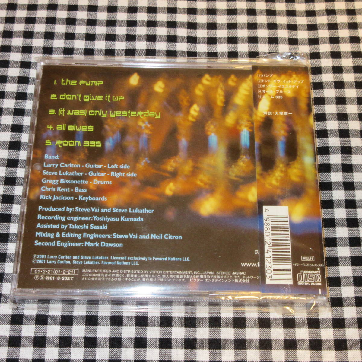 ラリー・カールトン＆スティーヴ・ルカサー/ノー・サブスティテューションズ〜ライヴ・イン・大阪《国内盤CD》◆LARRY CARLTON_画像2