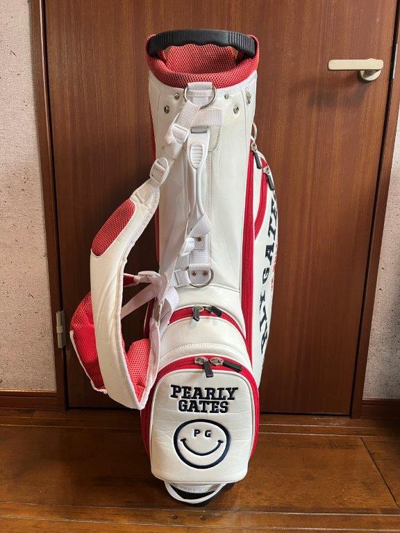 ☆ 1円スタート ☆ PEARLY GATES パーリーゲイツ キャディバッグ 白