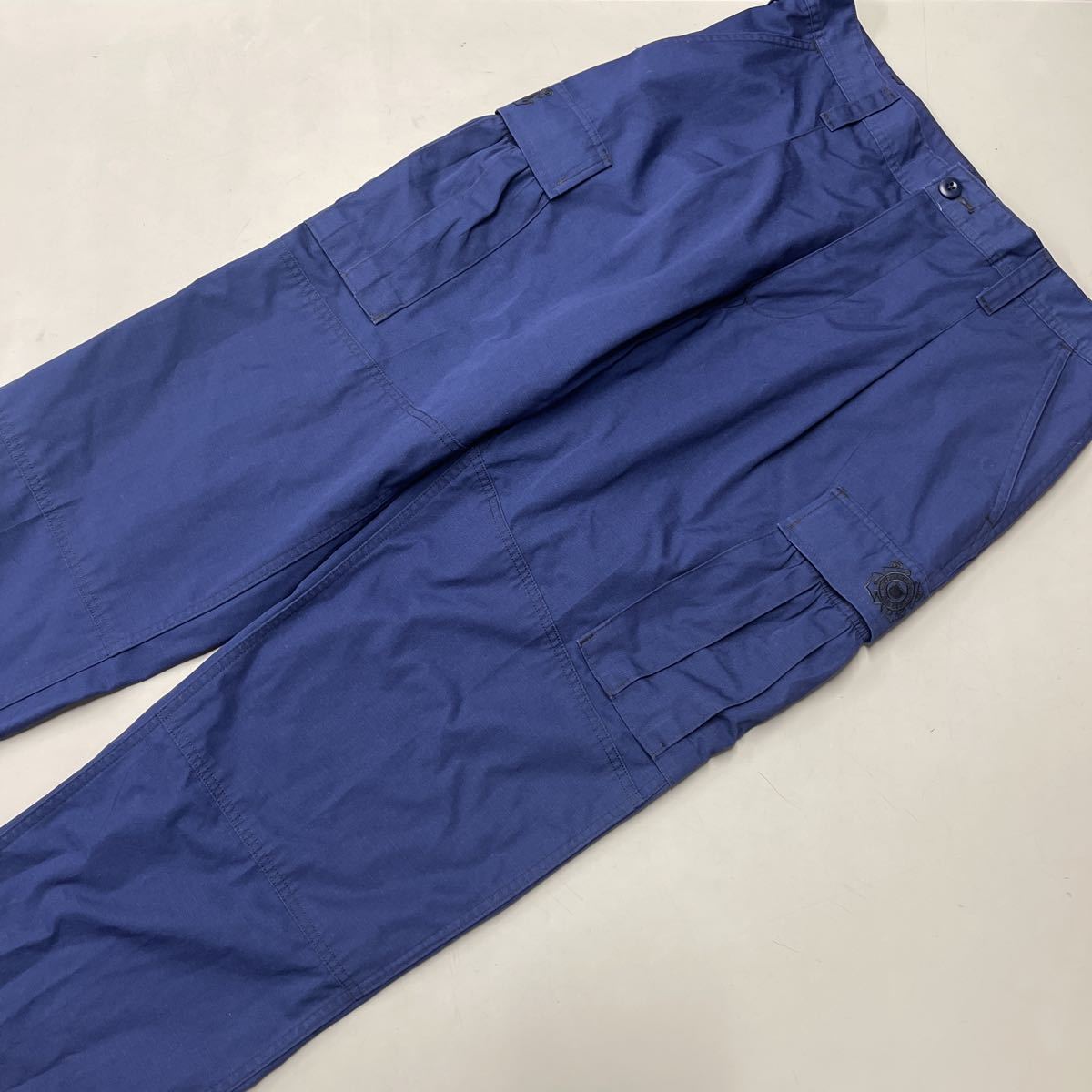 アメリカ海岸警察隊 United States Coast Guard カーゴパンツ OPERATIONAL DRESS UNIFORM pants ネイビー 美品 リップストップ メンズ w34_画像1