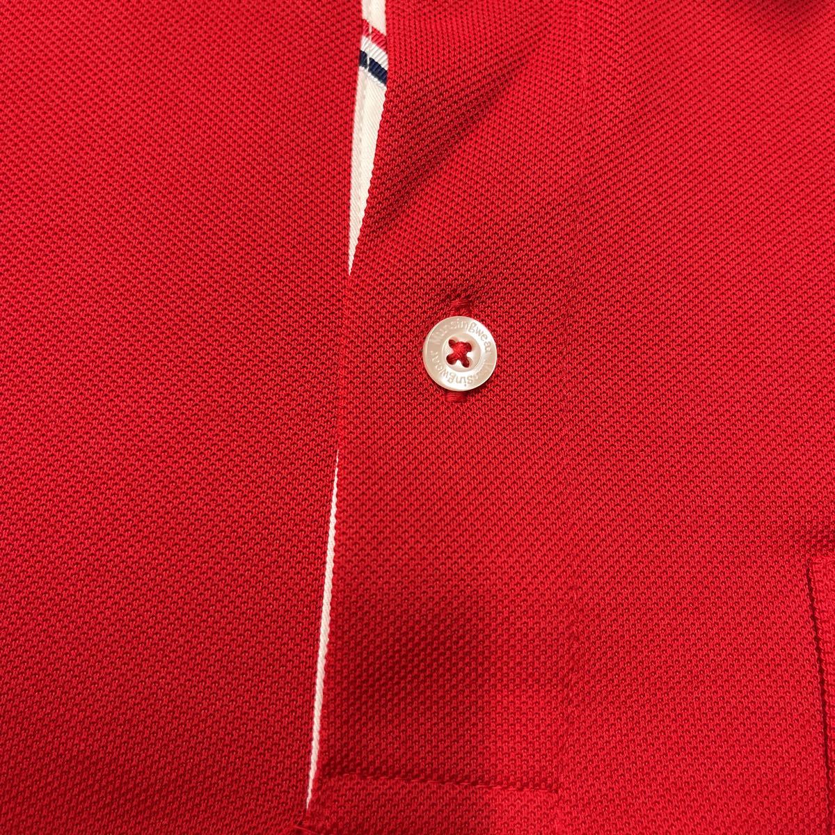 Munsingwear マンシングウェア 半袖シャツ ポロシャツ サイズL レッド 赤 メンズ トップス 日本製 MADE IN JAPAN デサント ゴルフ golfの画像5