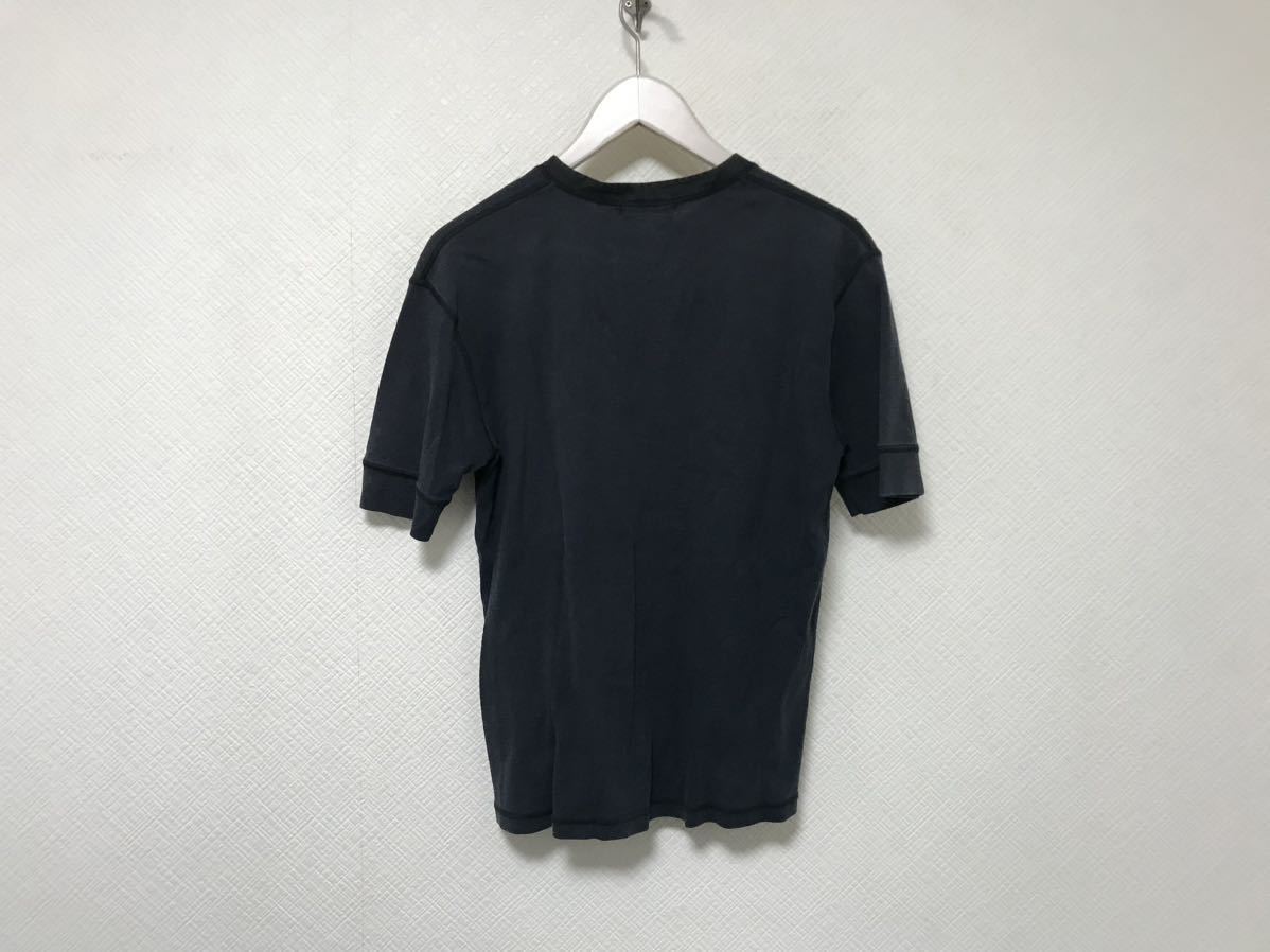 本物バーバリーブラックレーベルBURBERRY BLACK LABELヘンリーネック半袖Tシャツメンズサーフアメカジミリタリーワークビジネススーツ黒2M