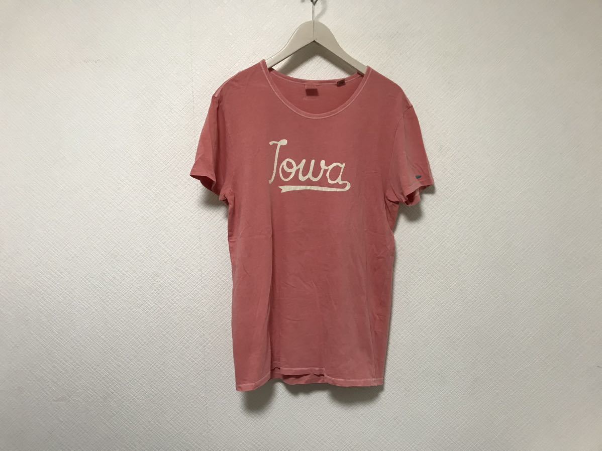 本物スコッチSCOTCH&SODAコットンプリント半袖TシャツメンズサーフアメカジミリタリーワークビジネススーツピンクMトルコ製_画像1