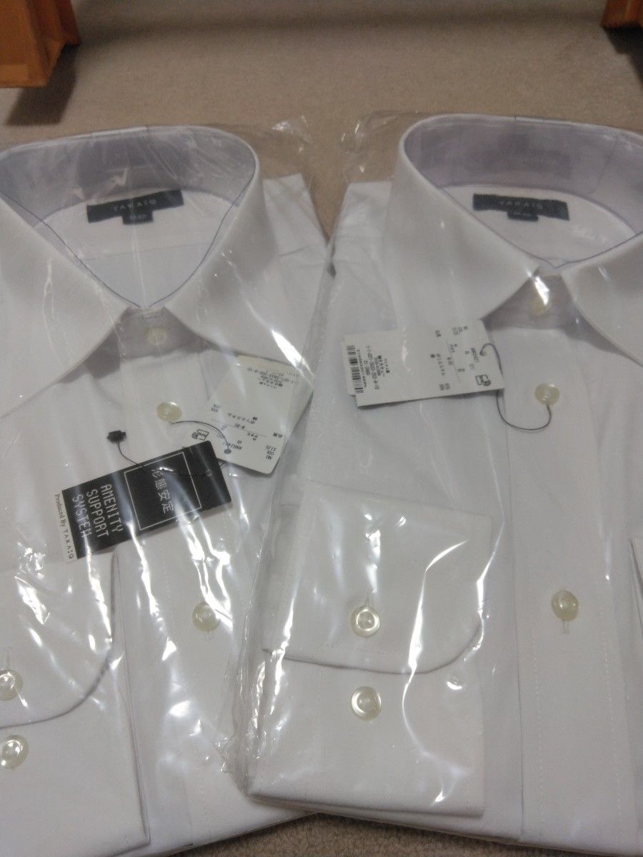 長袖　白　シャツ　M 2枚セット