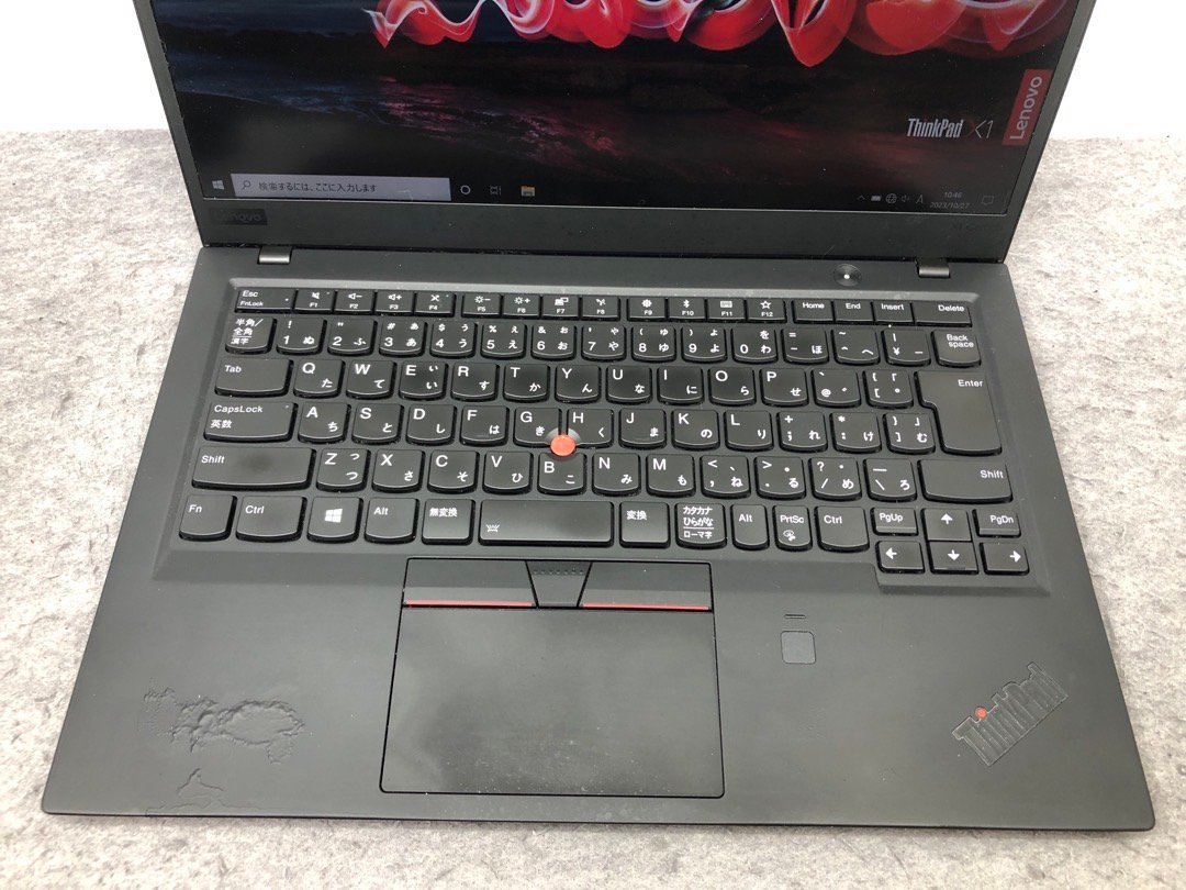 【Lenovo】ThinkPad X1 Carbon 6th 20KGS6B800 Corei7-8550U 16GB SSD512GB NVMe WEBカメラ Windows10Pro 14inch FHD 中古ノートPC_画像2