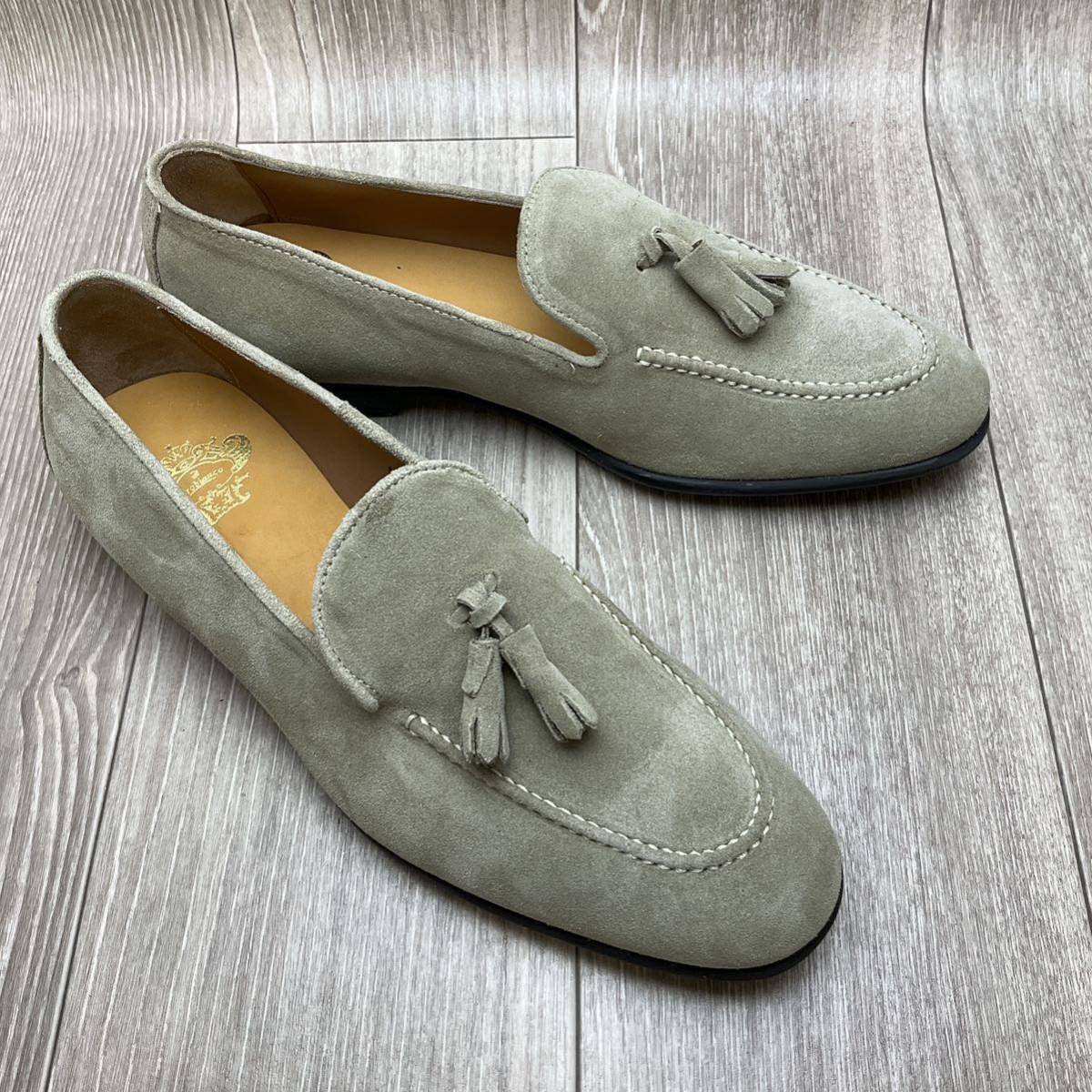 [ outlet ]Orobianco* кисточка Loafer * размер 43(27.0cm)* бежевый * Orobianco джентльмен кожа обувь Италия производства туфли без застежки 