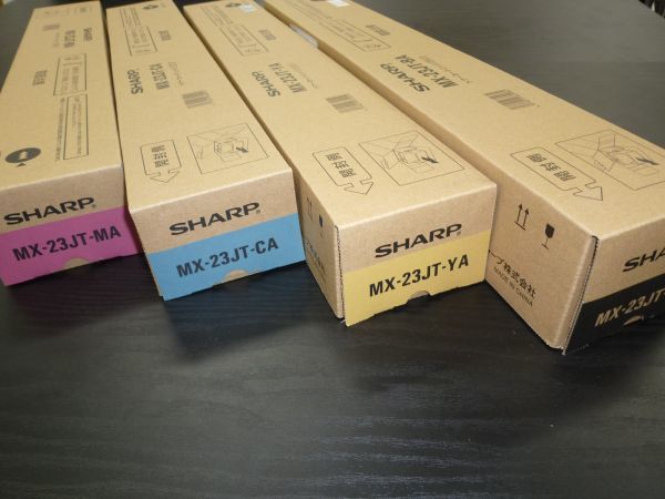 SHARP 純正トナー 4色セット MX-23JT 黒青赤黄 MX3614 MX3114 MX2514 