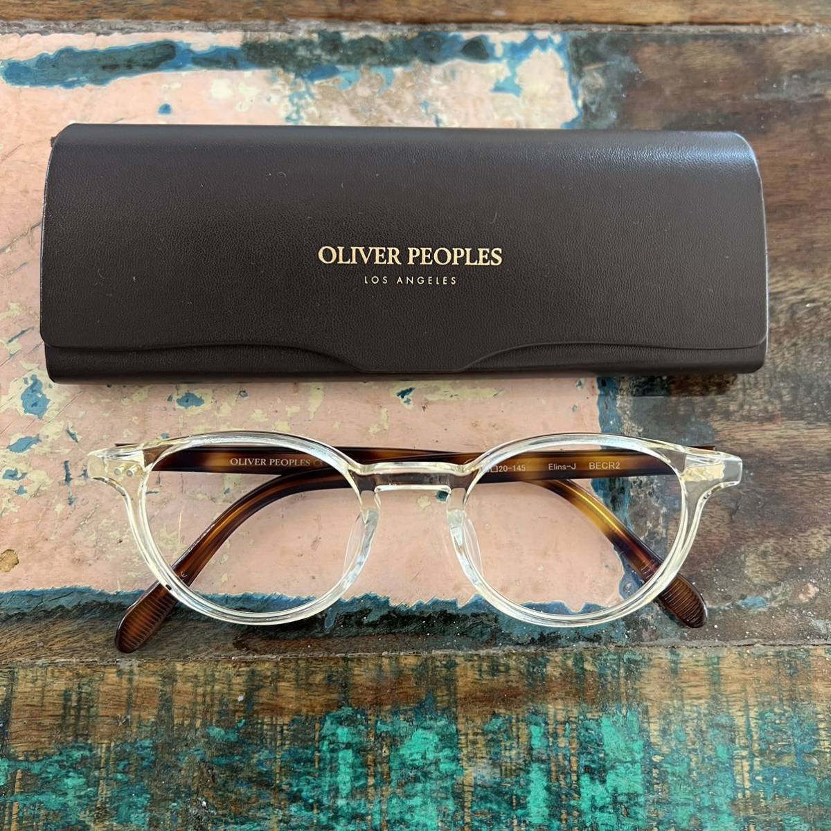 定価33,480円 OLIVER PEOPLES オリバーピープルズ メガネフレーム Elins-J クリアフレーム_画像1