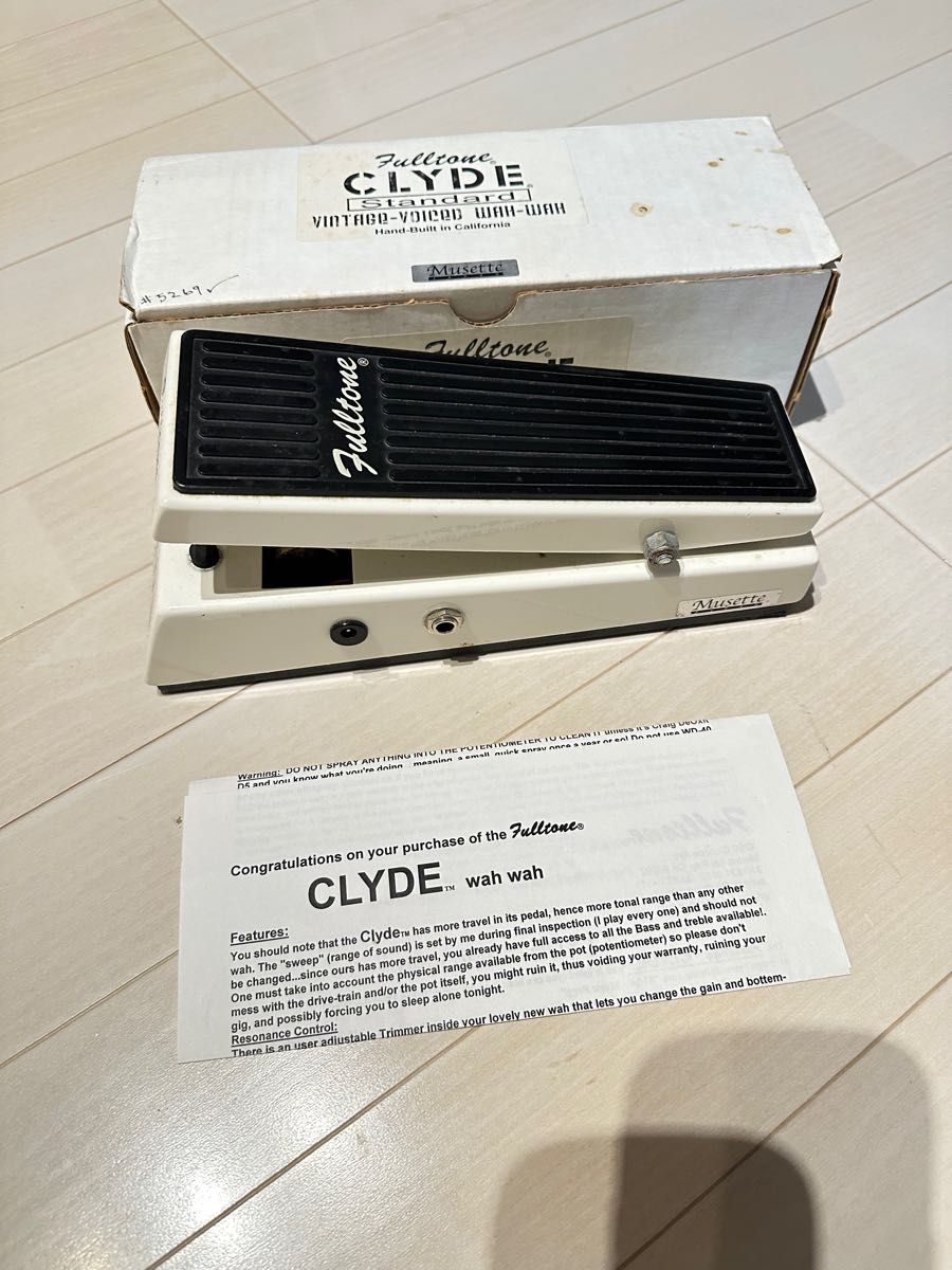 Fulltone clyde wah white 2002年製 - ギター