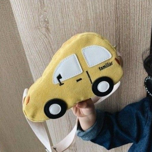 ブルー カーポシェット 車 お出かけ 子供用 キッズ用 大人の方にも ショルダーバッグ スマホケース ポーチ