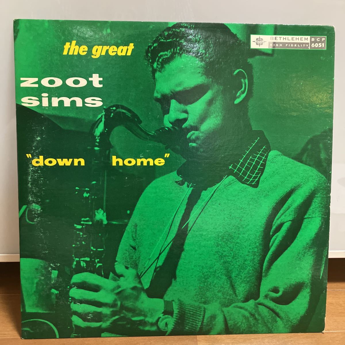 LP】オリジ☆ズート・シムス / ZOOT SIMS /ダウン・ホーム / DOWN HOME