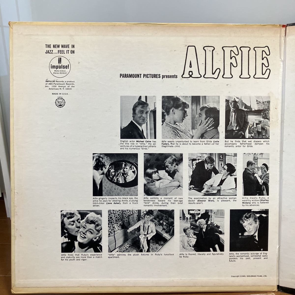 【LP】ソニー・ロリンズ/ SONNY ROLLINS / アルフィー / ALFIE / US盤 / impulse! A-9111 オレンジレーベルVAN GELDER MONO_画像3