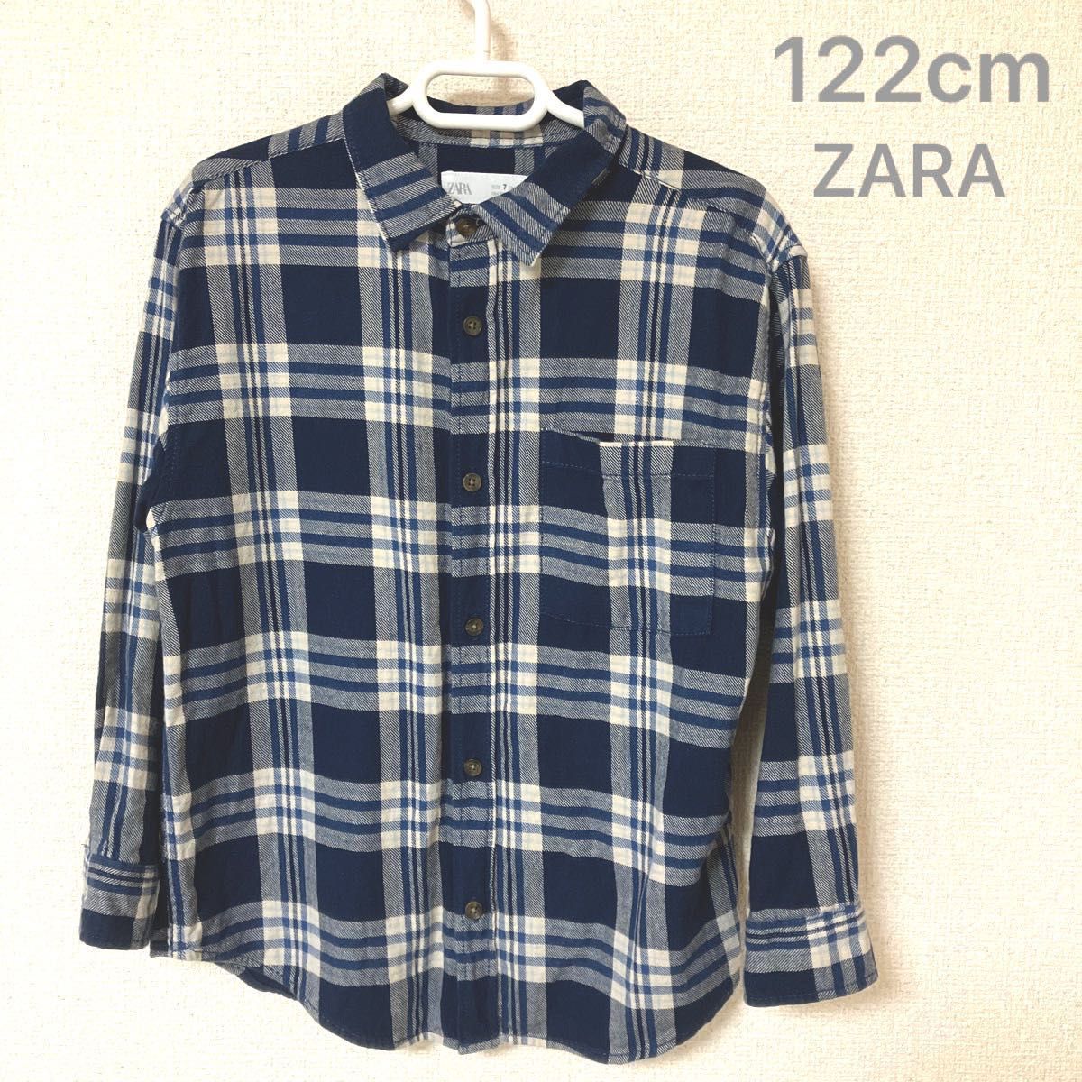 ZARA  チェックシャツ　122cm