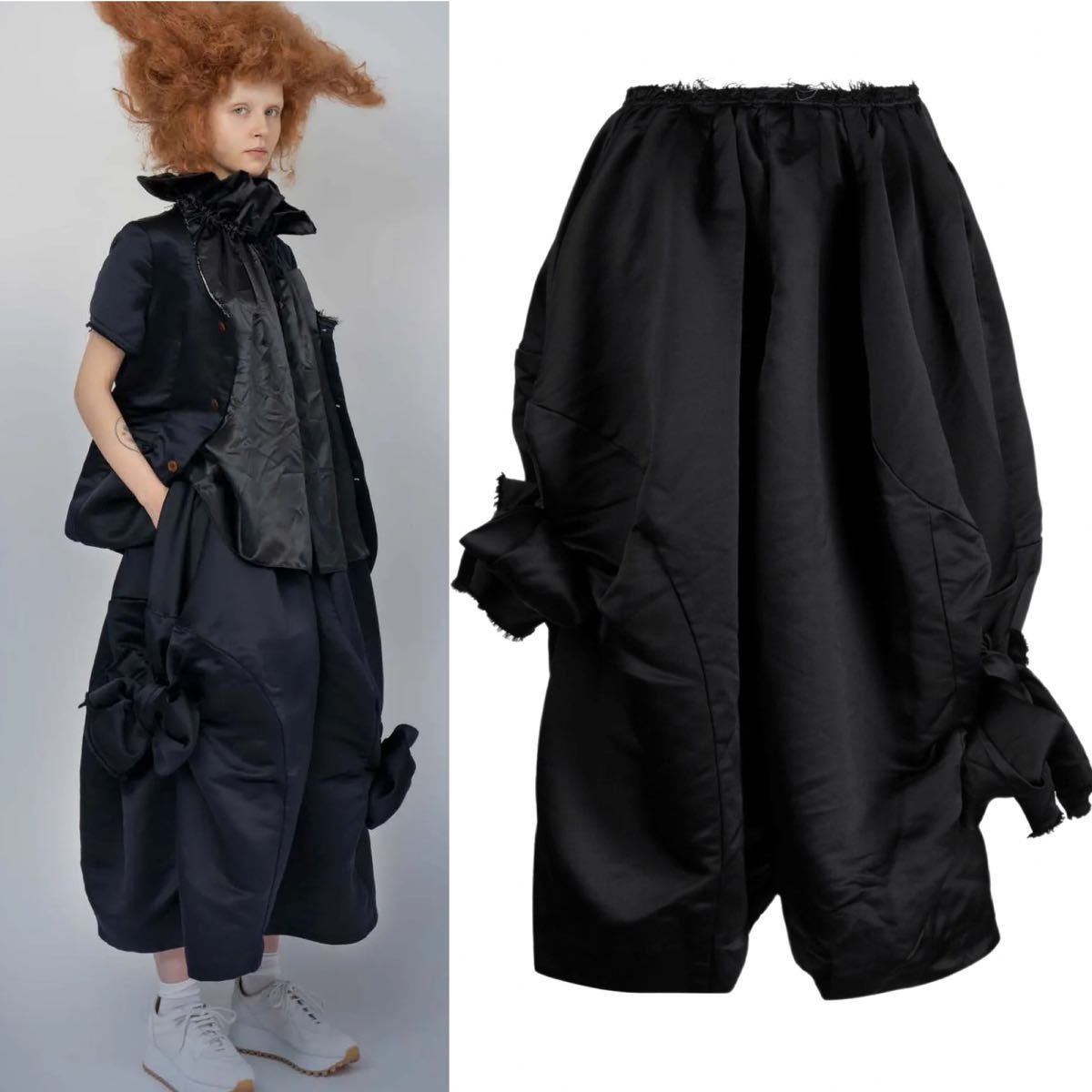 2023ss comme des garons comcom コムデギャルソン コムコム ポリエステル リボン バルーン パンツ_画像1