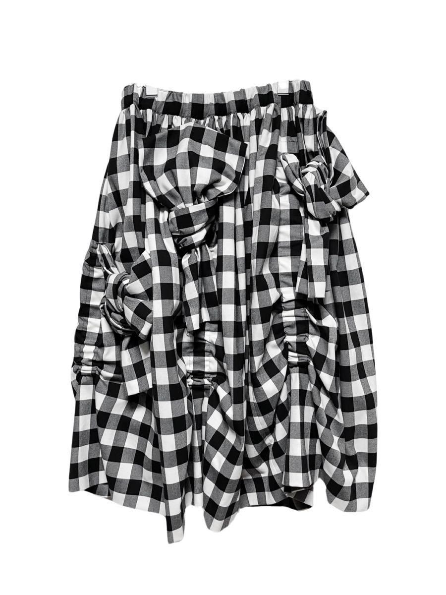 AD2021 コムデギャルソン COMME des GARCONSリボン装飾 ギンガム AD2021 コムデギャルソン COMME des GARCONSリボン装飾 ギンガム