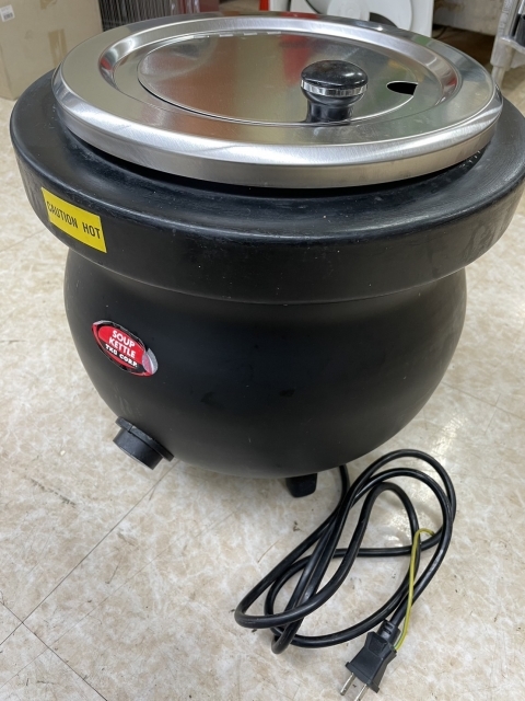 中古品 TKG スープケトル(湯煎式) CB-60 業務用 スープジャー 保温 スープバー お味噌汁 シチュー ステンレス 熱々 単相 100V 88031_画像1